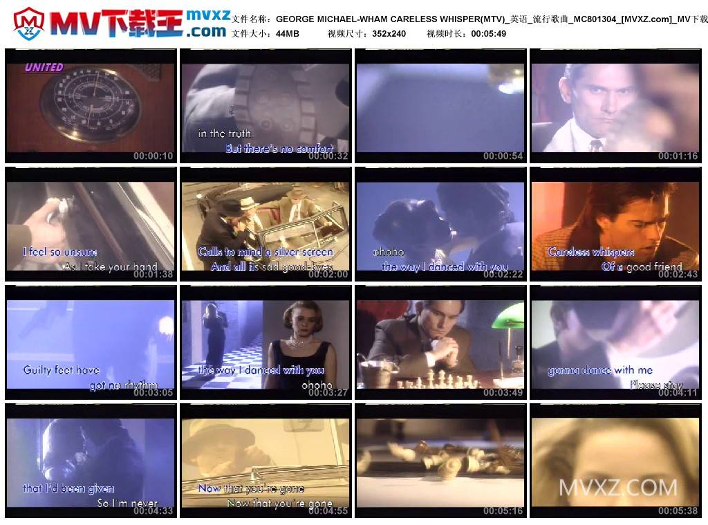 GEORGE MICHAEL-WHAM CARELESS WHISPER(MTV)_英语_流行歌曲_MC801304